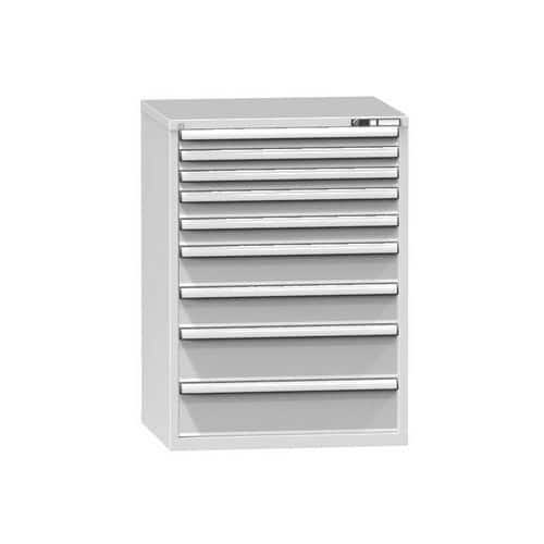 Zásuvková skříň ZK4, 884 x 753 x 1215 mm, šedá-šedá