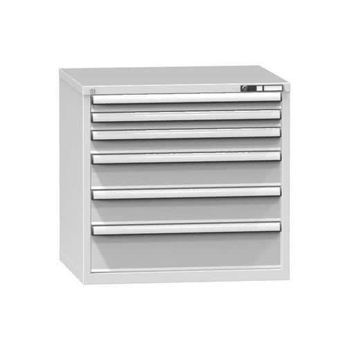 Zásuvková skříň ZK6, 884 x 753 x 840 mm, šedá-šedá