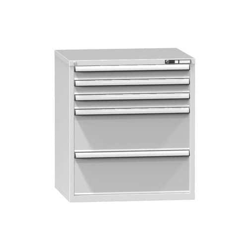 Zásuvková skříň ZK3, 884 x 753 x 990 mm, šedá-šedá