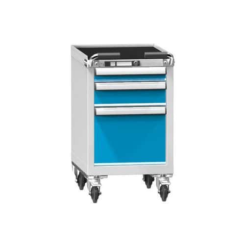 Dílenský vozík ZLM59-1, 19x27D, 442 x 600 x 785 mm, šedá-modrá