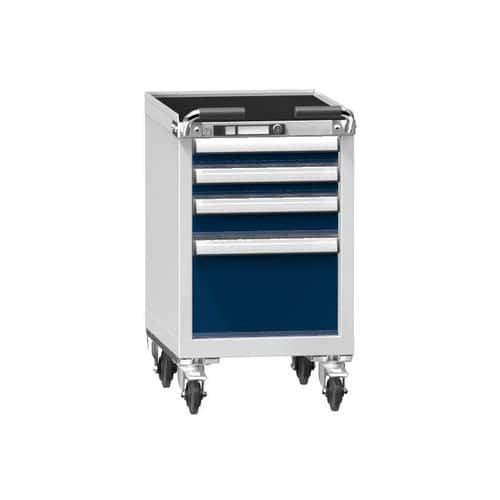 Dílenský vozík ZLM59-2, 19x27D, 442 x 600 x 785 mm, šedá-tmavě modrá