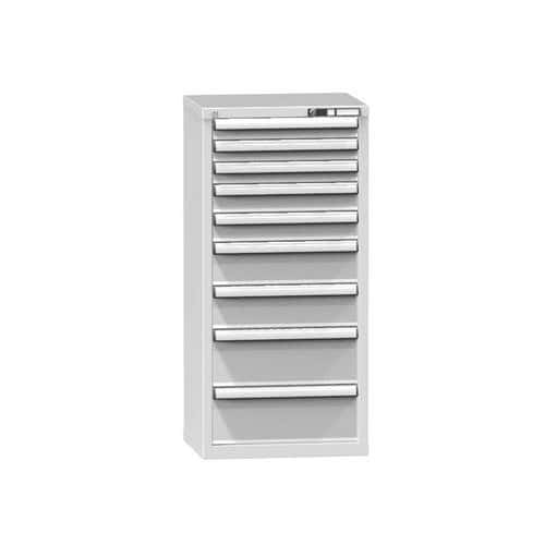 Zásuvková skříň ZN4, 578 x 464 x 1215 mm, šedá-šedá