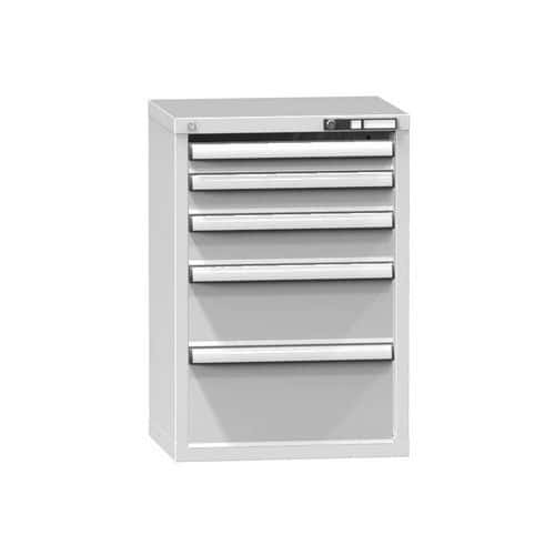 Zásuvková skříň ZN6, 578 x 464 x 840 mm, šedá-šedá