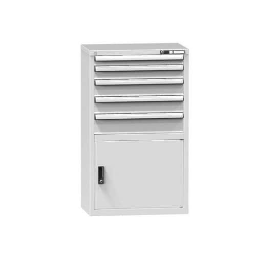 Zásuvková skříň ZP2, 731 x 464 x 1215 mm, šedá-šedá