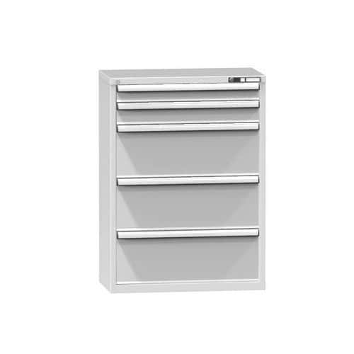 Zásuvková skříň ZR3, 884 x 464 x 1215 mm, šedá-šedá