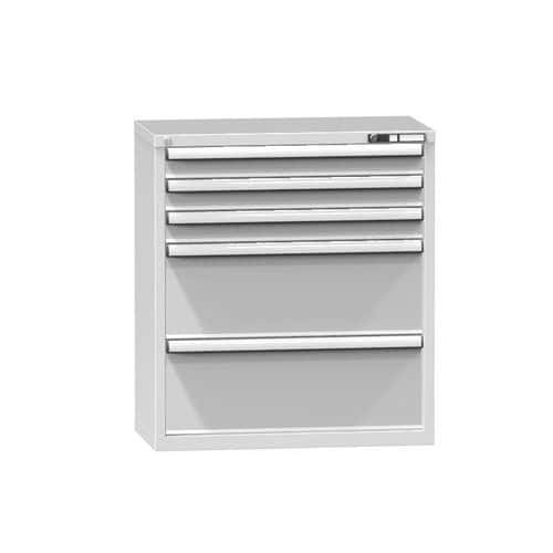 Zásuvková skříň ZR3, 884 x 464 x 990 mm, šedá-šedá