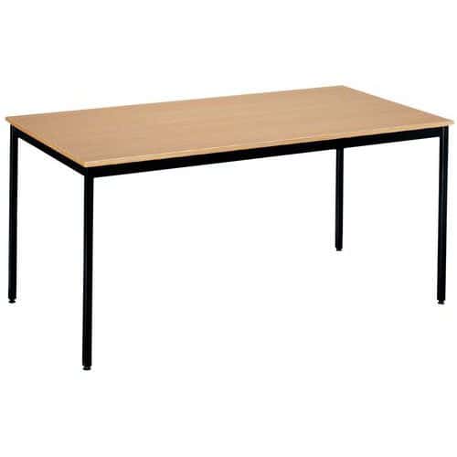 Víceúčelový stůl Manutan Expert, 74 x 160 x 80 cm, buk/černá