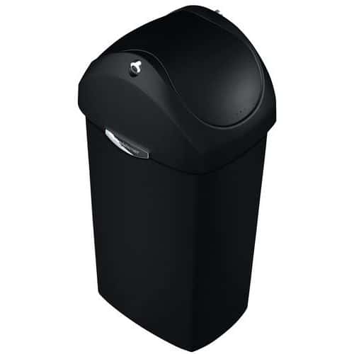 Odpadkový koš s výklopným víkem Swing Lid Can 40 l černý