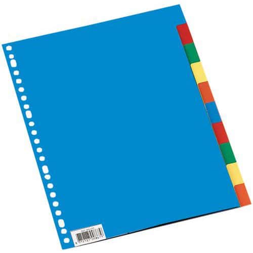 Barevné rozdružovače, A4, 25 ks