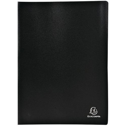 Plastový pořadač Exacompta na dokumenty, A4, 30 kapes, černá