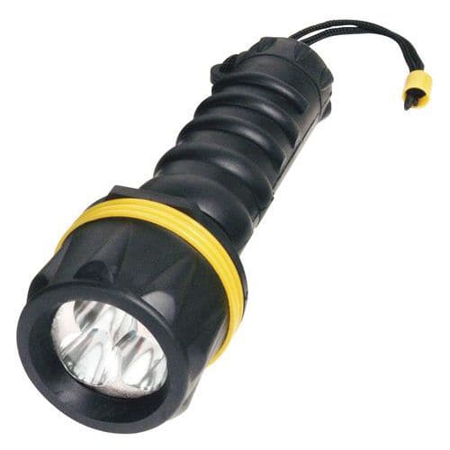 LED gumová svítilna Velamp, dosvit 30 m