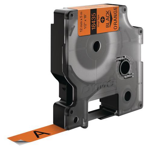 Průmyslová samolepicí vinylová páska Rhino, 12 mm, oranžová – Dymo