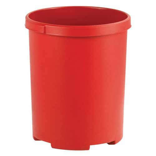 Kulatý odpadkový koš 50 l červený