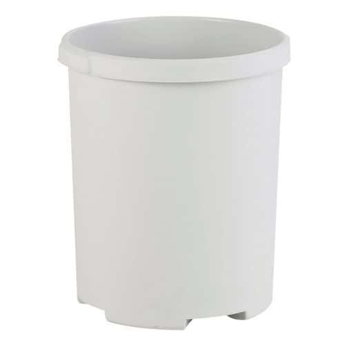 Kulatý odpadkový koš 50 l šedý
