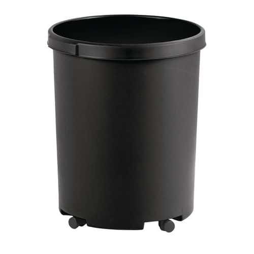 Kulatý odpadkový koš 50 l černý