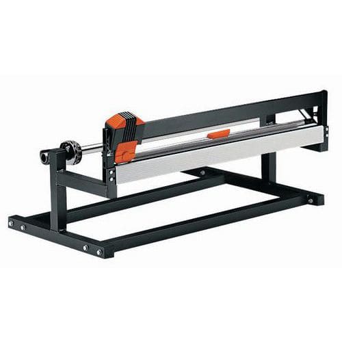 Stolní odvíječ papíru/řezák, průměr role max. 50 cm, šířka řezu 125 cm