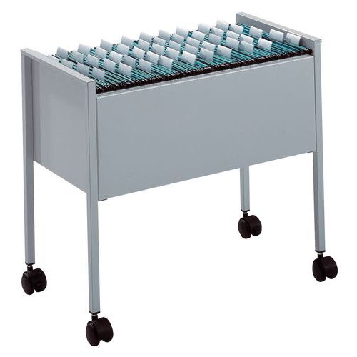Pojizdný vozík na závěsné složky Durable, šedá