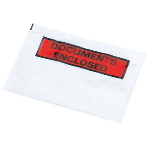 Nalepovací obálky na dokumenty Pac-List, C5, "Documents enclosed"