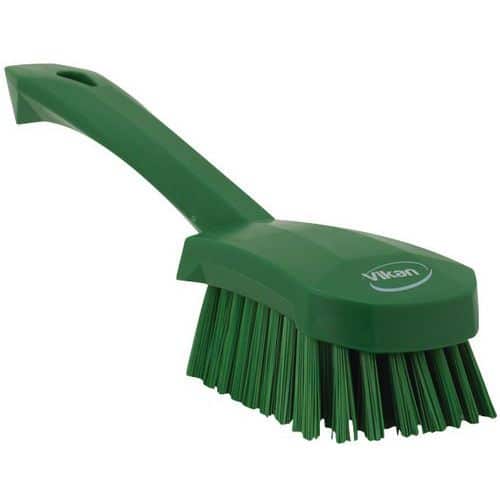 Plastový kartáč na nádobí Vikan, 27 cm, tvrdé vlákno, zelená