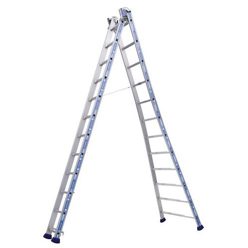 Hliníkový žebřík Platinum 300 Pro Tubesca-Comabi, 2 x 12 příček