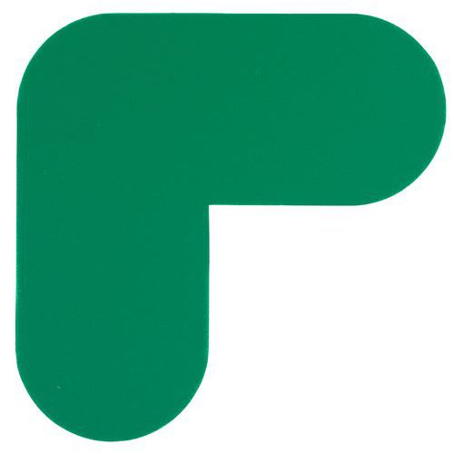 Signalizační podlahové značení Manutan Expert, 20 x 20 cm, 10 ks, zelené