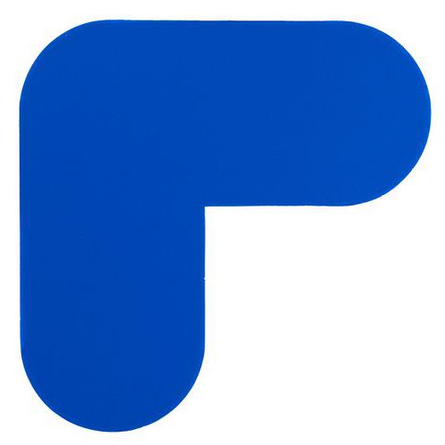 Signalizační podlahové značení Manutan Expert, 20 x 20 cm, 10 ks, modré