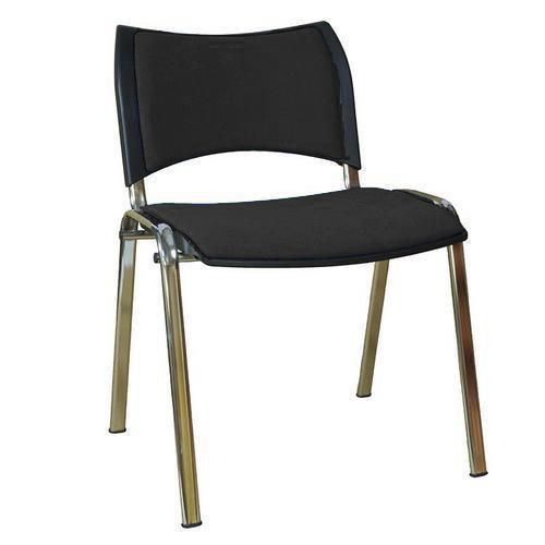 Konferenční židle Smart Chrom, černá