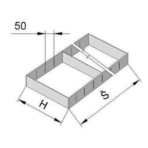 Rovná ohrádka, 120 x 60 cm