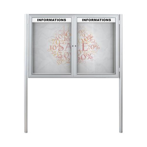 Magnetická vitrína Daisy, dvoukřídlá, 18 x A4