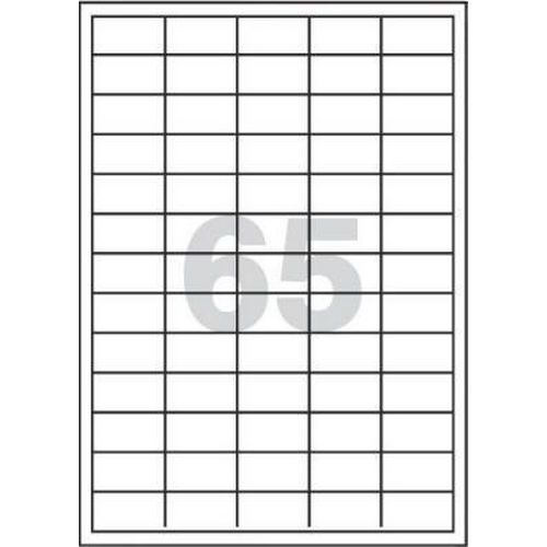 Samolepicí etikety, 38 x 21,2 mm, 100 ks