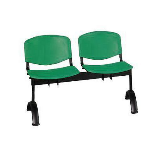 Lavice ISO Plast, dvoumístná, zelená