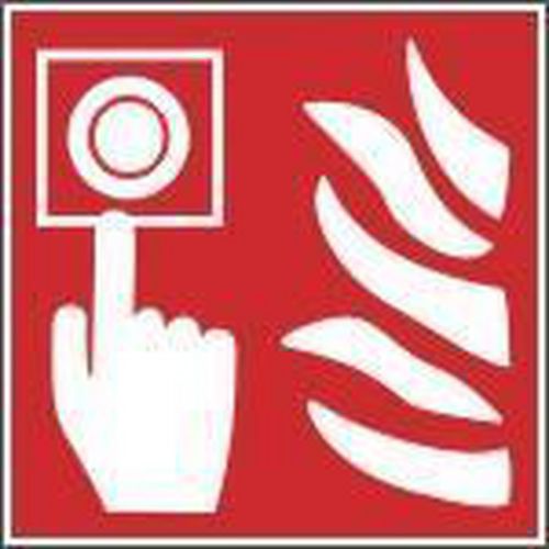 Požární fotoluminiscenční bezpečnostní tabulka - Hlásič požáru, plast