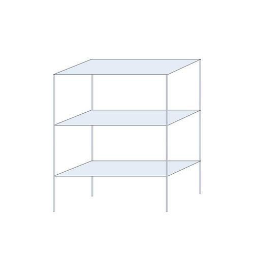 Kovový regál Andras, základní, 200 x 150 x 60 cm, 1 200 kg, 3 police, pozink