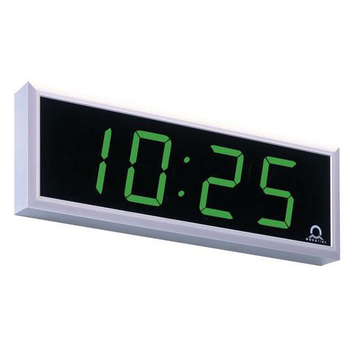 Digitální hodiny, oboustranné, stropní závěs 50 cm