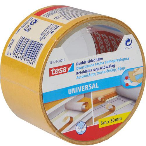 Oboustranná univerzální páska, transparentní, 5 m