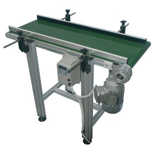 Pásový dopravník, šířka 70 mm, nosnost 10 kg/m, délka 1 m