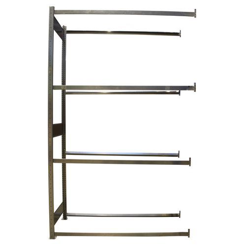 Regál na pneumatiky, přístavbový, 250 x 150 x 40 cm, 4 patra