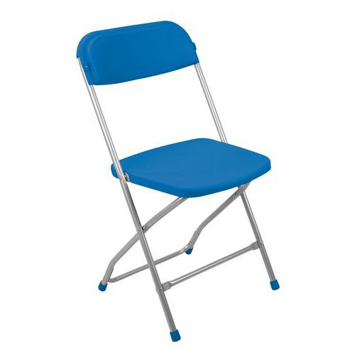 Plastová jídelní židle Poly, modrá
