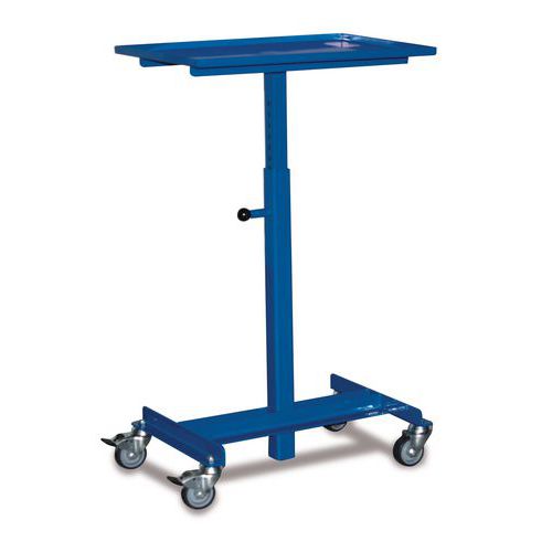 Transportní zvedací stojan, do 150 kg, výška 77 - 102 cm, modrý