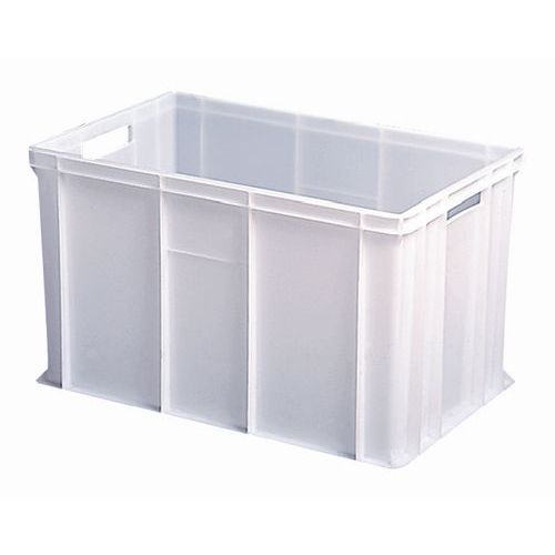 Potravinářská Euro přepravka, bílá, 85 l