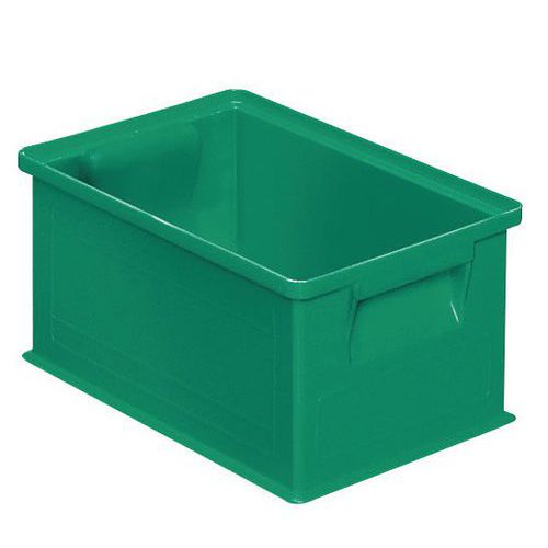 Barevná plastová přepravka PS (8,7 l), zelená