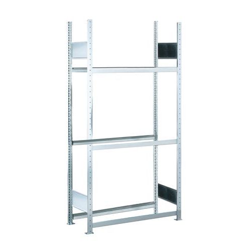 Regál na pneumatiky, základní, 200 x 130 x 40 cm, 3 patra