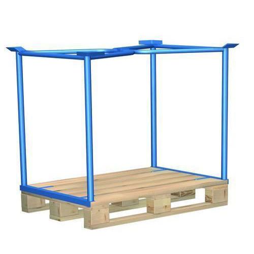 Paletový nástavec typ 65, modrý, 100 x 120 x 80 cm