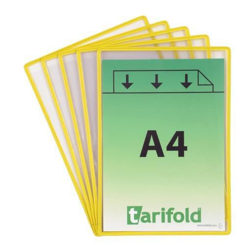 Informační rámečky Rotor Revo A4, 5 ks, žluté