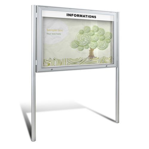 Magnetická vitrína Daisy, pístová jednokřídlá, 15 x A4