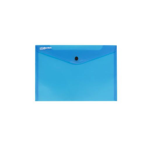 Plastové spisové desky Quick na cvok, 10 ks, modré