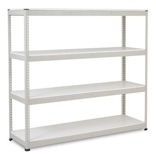 Kovový regál Rapid 1, 198 x 213,4 x 91,5 cm, 620 kg/police, 4 laminované police, pozink