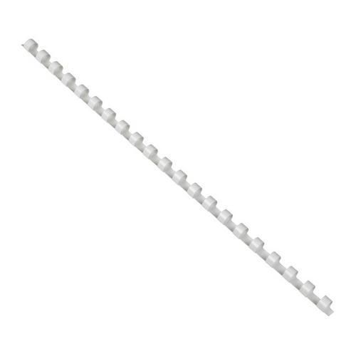 Plastový hřbet pro kroužkovou vazbu, bílý, 45 listů