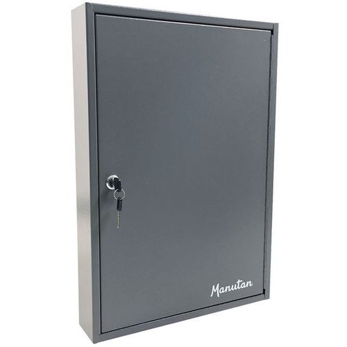 Skříňka na klíče Manutan Expert, 100 háčků, světle šedá