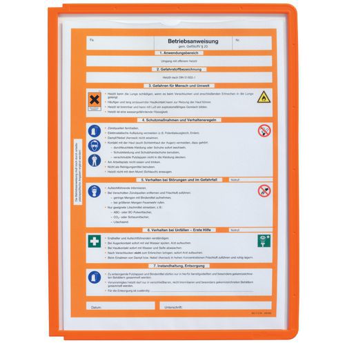 Ochranná kapsa dokumentů Sherpa & Vario, A4, oranžová - Durable